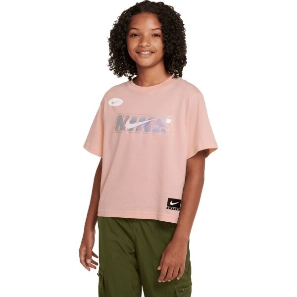 Nike NSW TEE BOXY ICON CLASH Dívčí tričko