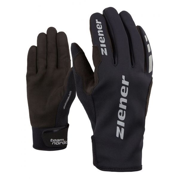 Ziener URS GWS BLACK Běžecké rukavice